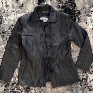 Wilsons Leather Women's Dark Leather Jacket